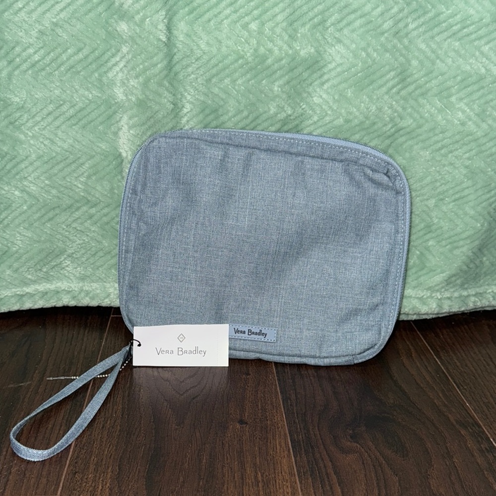 Vera Bradley Lighten Up Wipes Pouch Floral Zen Gray